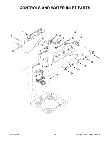 03 - Controls And Water Inlet Parts parts for Whirlpool Washer WTW4810EW0 from AppliancePartsPros.com