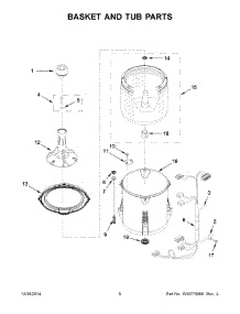 04 - Basket And Tub Parts parts for Whirlpool Washer WTW4810EW0 from AppliancePartsPros.com