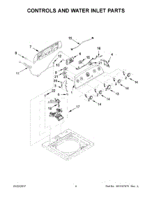 03 - Controls And Water Inlet Parts parts for Whirlpool Laundry Center WTW4810EW2 from AppliancePartsPros.com
