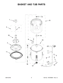04 - Basket And Tub Parts parts for Whirlpool Laundry Center WTW4815EW0 from AppliancePartsPros.com