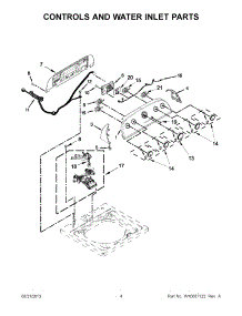 03 - Controls And Water Inlet Parts parts for Whirlpool Washer WTW4850BW0 from AppliancePartsPros.com