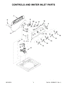 03 - Controls And Water Inlet Parts parts for Whirlpool Washer WTW4850BW2 from AppliancePartsPros.com
