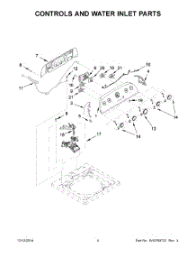 03 - Controls And Water Inlet Parts parts for Whirlpool Washer WTW4915EW0 from AppliancePartsPros.com