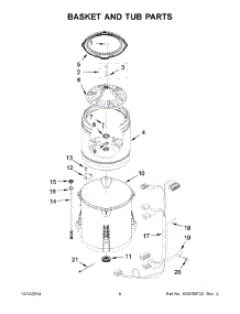 04 - Basket And Tub Parts parts for Whirlpool Washer WTW4915EW0 from AppliancePartsPros.com