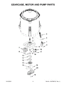 05 - Gearcase, Motor And Pump Parts parts for Whirlpool Washer WTW4915EW0 from AppliancePartsPros.com