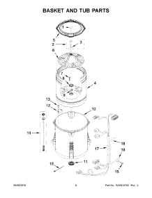 04 - Basket And Tub Parts parts for Whirlpool Laundry Center WTW4915EW2 from AppliancePartsPros.com