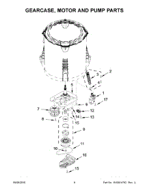 05 - Gearcase, Motor And Pump Parts parts for Whirlpool Laundry Center WTW4915EW2 from AppliancePartsPros.com