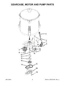 05 - Gearcase, Motor And Pump Parts parts for Whirlpool Washer WTW5000DW0 from AppliancePartsPros.com