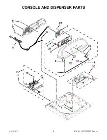 02 - Console And Dispenser Parts parts for Whirlpool Washer WTW5800BC0 from AppliancePartsPros.com