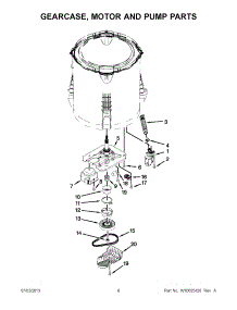 04 - Gearcase, Motor And Pump Parts parts for Whirlpool Washer WTW5800BW0 from AppliancePartsPros.com