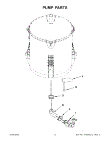 05 - Pump Parts parts for Whirlpool Laundry Center WTW7040DW1 from AppliancePartsPros.com