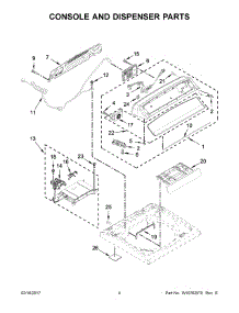 03 - Console And Dispenser Parts parts for Whirlpool Laundry Center WTW7300DC0 from AppliancePartsPros.com