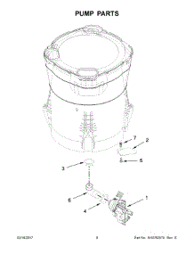 05 - Pump Parts parts for Whirlpool Laundry Center WTW7300DC0 from AppliancePartsPros.com
