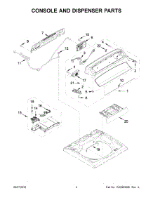 03 - Console And Dispenser Parts parts for Whirlpool Laundry Center WTW8000DW1 from AppliancePartsPros.com