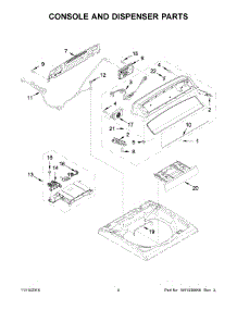 03 - Console And Dispenser Parts parts for Whirlpool Laundry Center WTW8000DW2 from AppliancePartsPros.com
