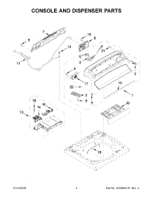 03 - Console And Dispenser Parts parts for Whirlpool Laundry Center WTW8040DW1 from AppliancePartsPros.com