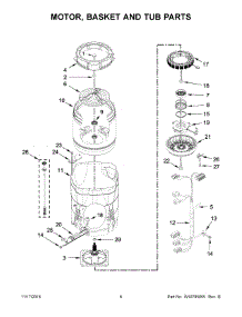 04 - Motor, Basket And Tub Parts parts for Whirlpool Laundry Center WTW8700EC0 from AppliancePartsPros.com