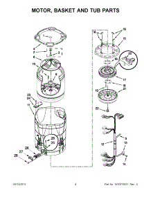 02 - Motor, Basket And Tub Parts parts for Whirlpool Washer WTW8900BW0 from AppliancePartsPros.com