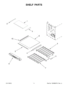 03 - Shelf Parts parts for Whirlpool Beverage Center WUB50X24EM00 from AppliancePartsPros.com