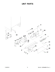 05 - Unit Parts parts for Whirlpool Refrigerator WUR50X24EM00 from AppliancePartsPros.com