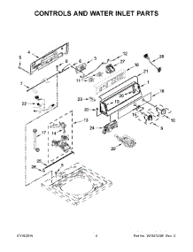 03 - Controls And Water Inlet Parts parts for Whirlpool Washer XCAE2763BQ0 from AppliancePartsPros.com