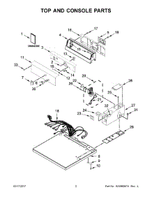 02 - Top And Console Parts parts for Whirlpool Laundry Center YCEM2765FQ0 from AppliancePartsPros.com