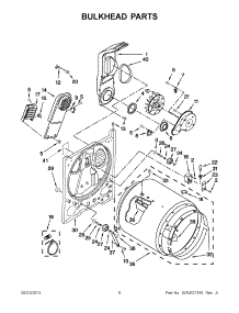 04 - Bulkhead Parts parts for Whirlpool Dryer YWED4800BQ0 from AppliancePartsPros.com