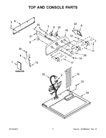 02 - Top And Console Parts parts for Whirlpool Laundry Center YWED49STBW1 from AppliancePartsPros.com