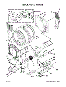 04 - Bulkhead Parts parts for Whirlpool Dryer YWED72HEDW0 from AppliancePartsPros.com