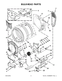 04 - Bulkhead Parts parts for Whirlpool Dryer YWED72HEDW1 from AppliancePartsPros.com