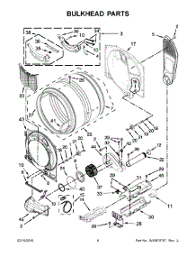 04 - Bulkhead Parts parts for Whirlpool Dryer YWED75HEFW0 from AppliancePartsPros.com