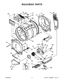 04 - Bulkhead Parts parts for Whirlpool Laundry Center YWED8000DW3 from AppliancePartsPros.com