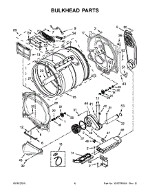 04 - Bulkhead Parts parts for Whirlpool Dryer YWED8500DC1 from AppliancePartsPros.com
