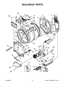 04 - Bulkhead Parts parts for Whirlpool Dryer YWED8500DW0 from AppliancePartsPros.com