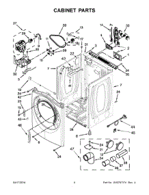 03 - Cabinet Parts parts for Whirlpool Dryer YWED87HEDW0 from AppliancePartsPros.com