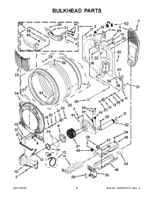 04 - Bulkhead Parts parts for Whirlpool Dryer YWED87HEDW0 from AppliancePartsPros.com