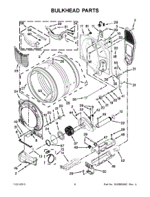 04 - Bulkhead Parts parts for Whirlpool Dryer YWED94HEAW1 from AppliancePartsPros.com