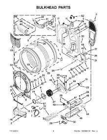 04 - Bulkhead Parts parts for Whirlpool Dryer YWED96HEAU1 from AppliancePartsPros.com