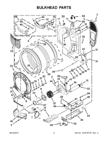 04 - Bulkhead Parts parts for Whirlpool Dryer YWED97HEDU0 from AppliancePartsPros.com
