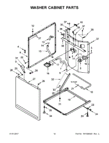 08 - Washer Cabinet Parts parts for Whirlpool Laundry Center YWET4027EW1 from AppliancePartsPros.com