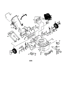 Engine  /  Housing  /  Handle parts for Ayp Frigidaire Home Products Walk Behind Lawn Mower YP5Y22CC from AppliancePartsPros.com