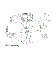 Engine parts for Dixon Riding Mower Tractor 96046001300 from AppliancePartsPros.com