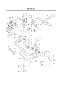 44" Deck parts for Dixon Riding Mower Tractor 965882001 from AppliancePartsPros.com