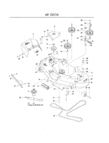48" Deck parts for Dixon Riding Mower Tractor 965882301 from AppliancePartsPros.com