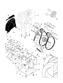 Chassis  /  Engine  /  Pulleys parts for Husqvarna Snow Removal Equipment 10530SBE from AppliancePartsPros.com