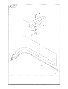 Shaft parts for Husqvarna Grass Line Trimmer 122C from AppliancePartsPros.com