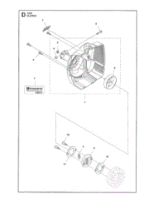 Clutch parts for Husqvarna Grass Line Trimmer 122C from AppliancePartsPros.com