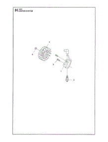 Ignition System parts for Husqvarna Grass Line Trimmer 122C from AppliancePartsPros.com