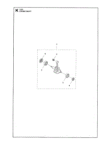 Crankshaft parts for Husqvarna Grass Line Trimmer 122C from AppliancePartsPros.com
