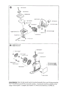 Carb Area, Starter Assembly parts for Husqvarna Grass Line Trimmer 123L from AppliancePartsPros.com